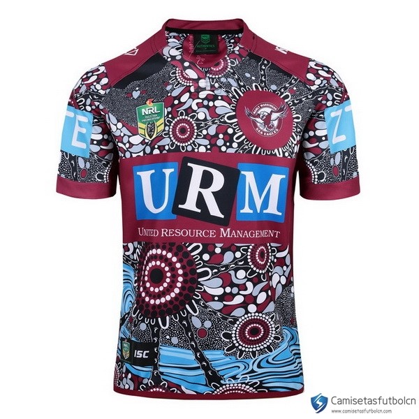 Camiseta Manly Sea Eagles Indígena 2017-18 Rojo